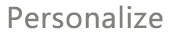 personalize
